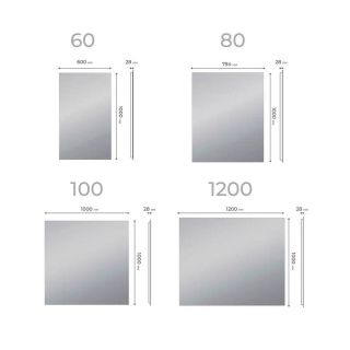 Зеркало с подсветкой Vigo Quadro Comfort 147 120 см